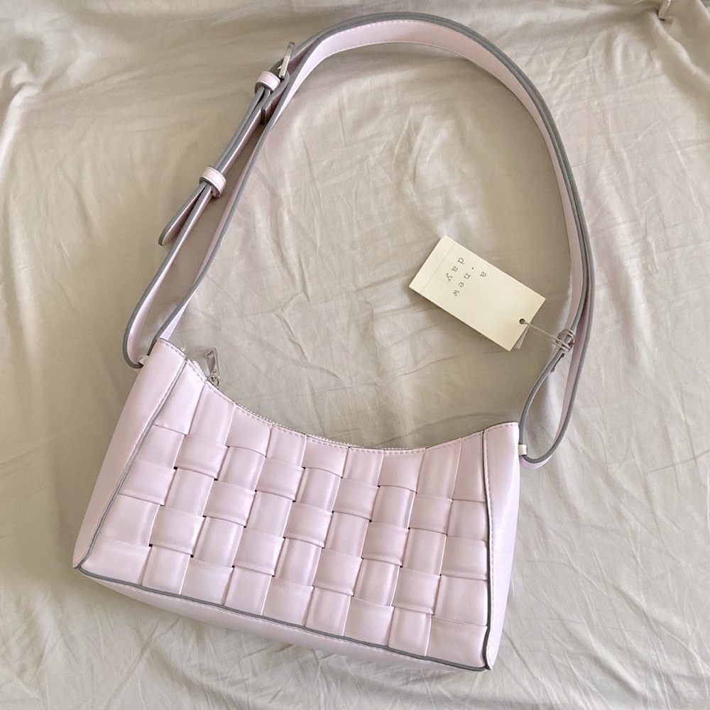a new day lavender lilac shoulder bag